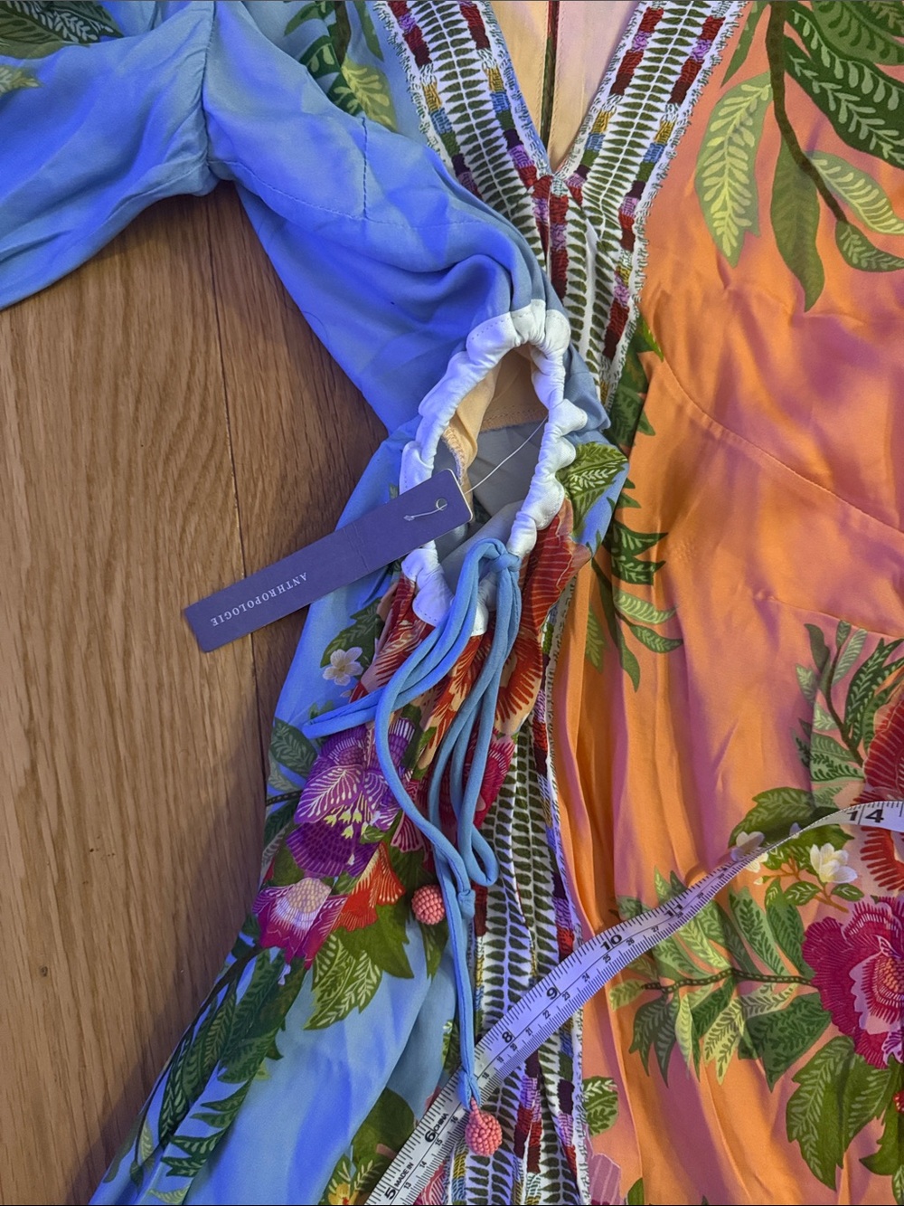 Farm Rio x Anthropologie long-sleeve v-neck maxi dress - Picture 12 of 12